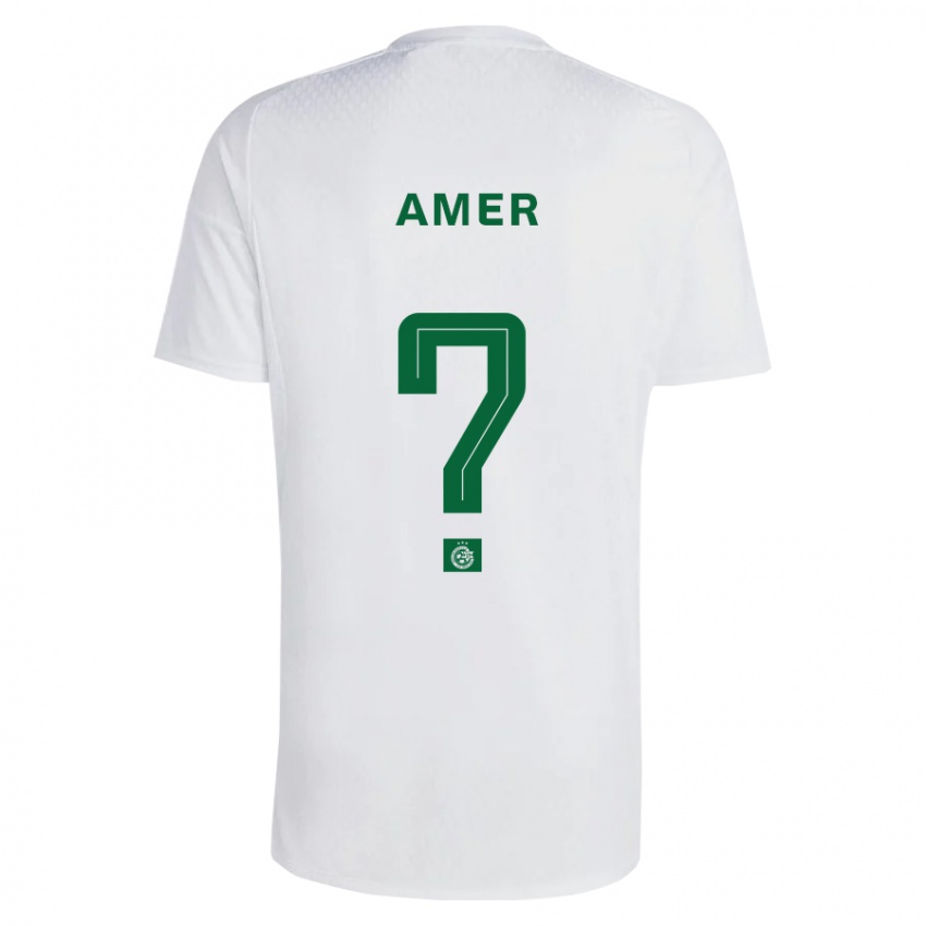 Niño Camiseta Mohamad Amer #0 Verde Azul 2ª Equipación 2023/24 La Camisa Chile