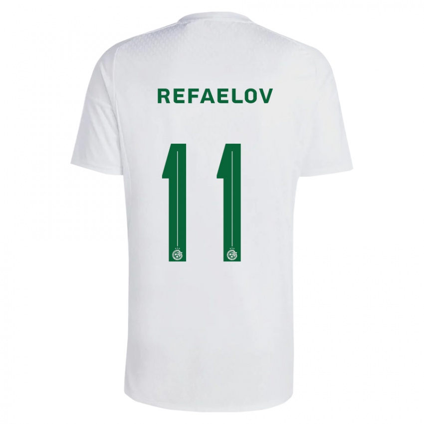 Niño Camiseta Lior Refaelov #11 Verde Azul 2ª Equipación 2023/24 La Camisa Chile