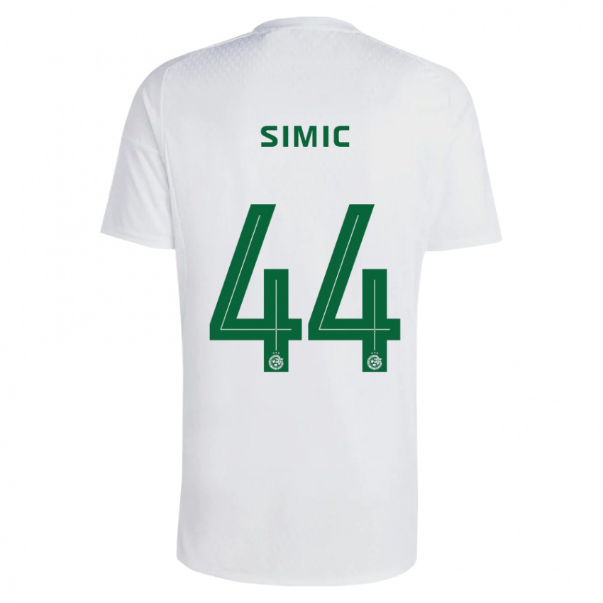 Niño Camiseta Lorenco Simic #44 Verde Azul 2ª Equipación 2023/24 La Camisa Chile