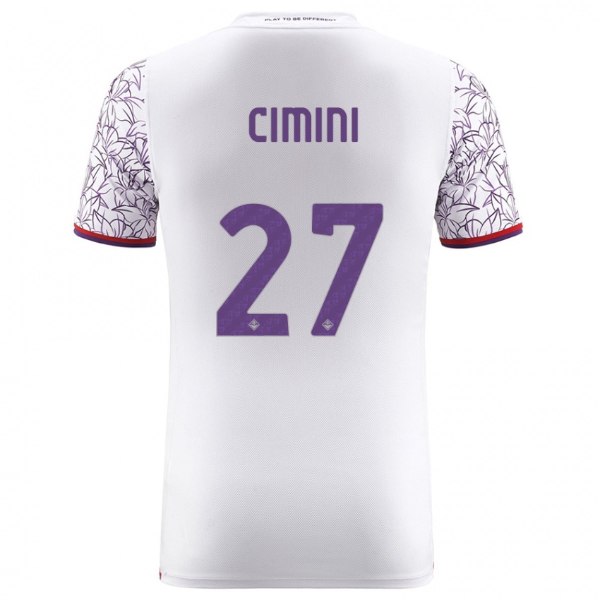 Niño Camiseta Linda Tucceri Cimini #27 Blanco 2ª Equipación 2023/24 La Camisa Chile