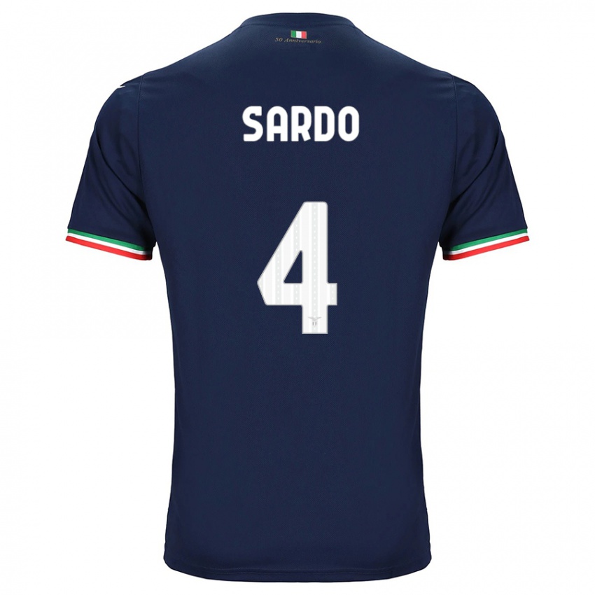 Niño Camiseta Jacopo Sardo #4 Armada 2ª Equipación 2023/24 La Camisa Chile