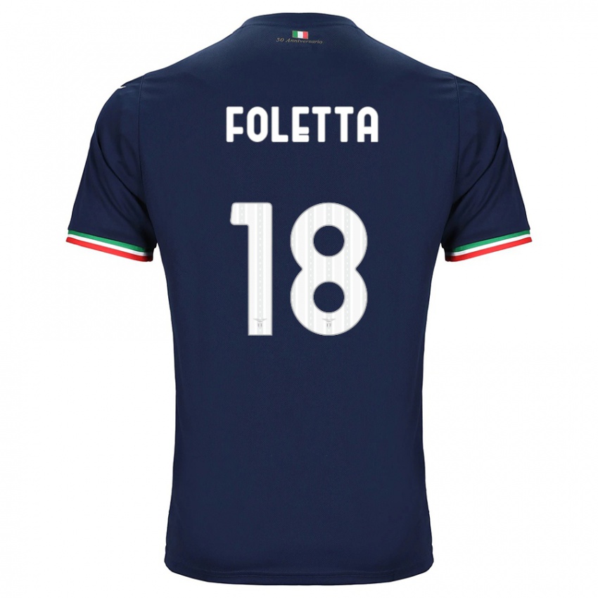 Niño Camiseta Isabella Foletta #18 Armada 2ª Equipación 2023/24 La Camisa Chile