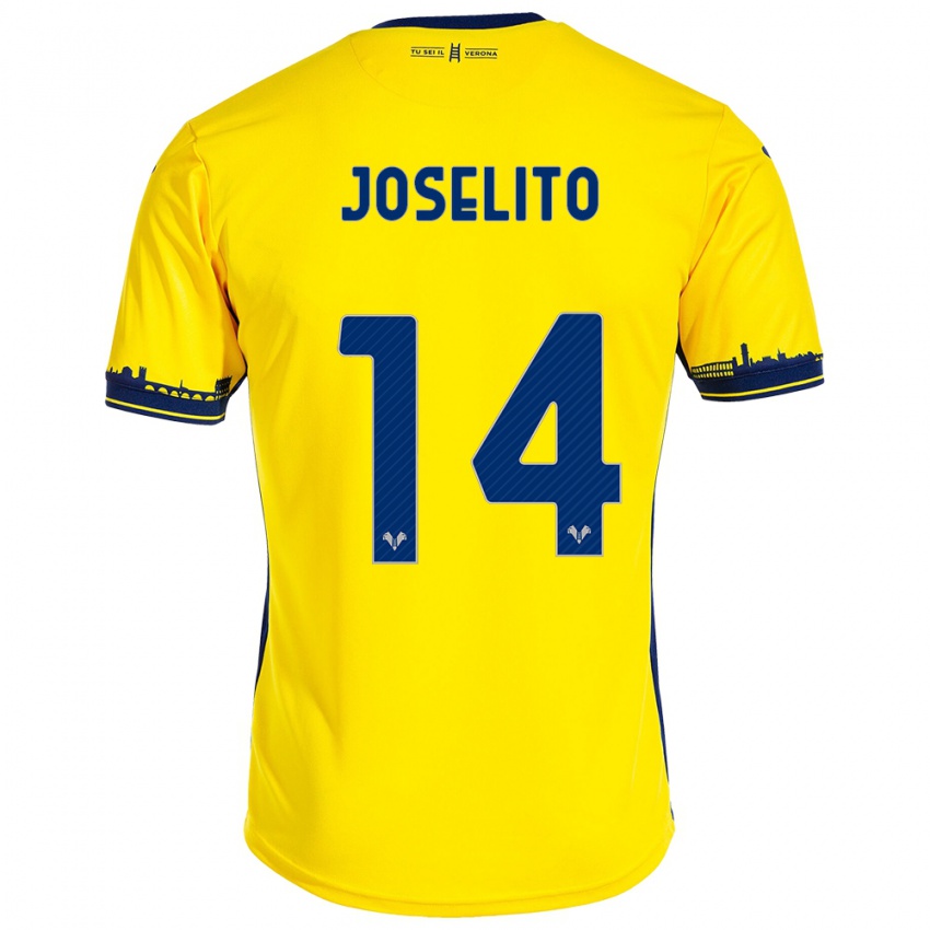 Niño Camiseta Joselito #14 Amarillo 2ª Equipación 2023/24 La Camisa Chile