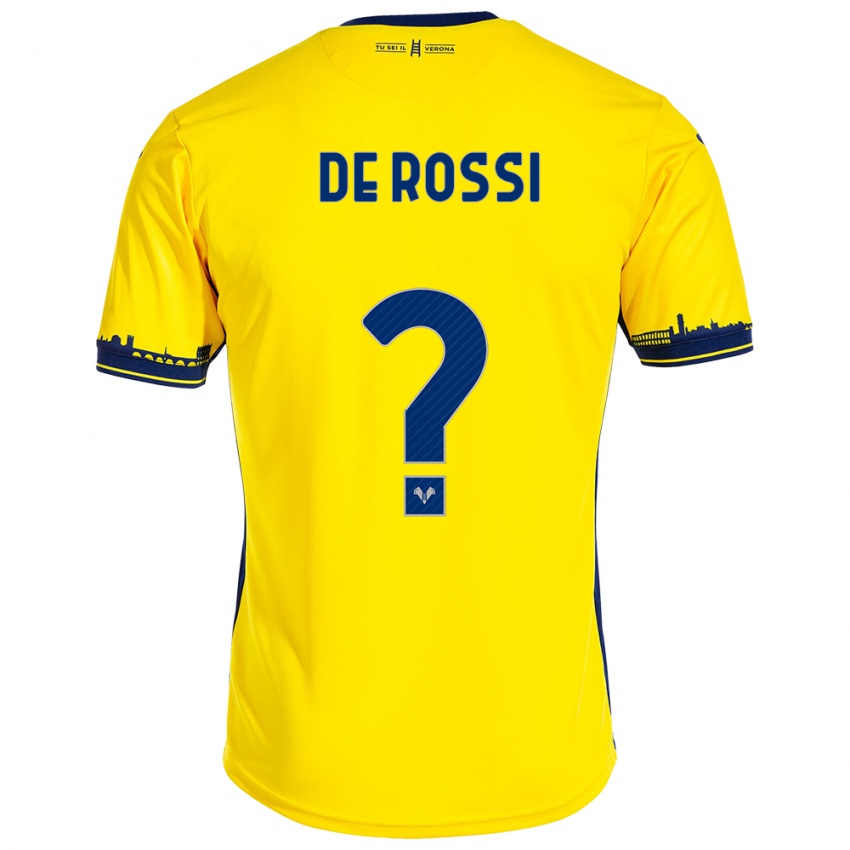 Niño Camiseta Michele De Rossi #0 Amarillo 2ª Equipación 2023/24 La Camisa Chile