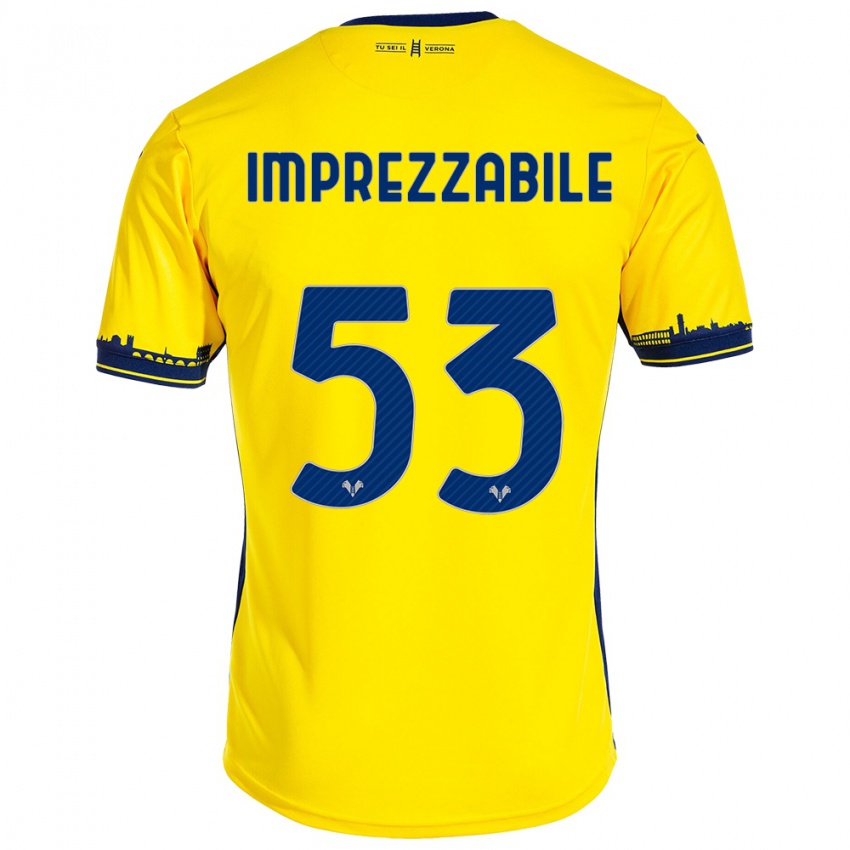 Niño Camiseta Francesca Imprezzabile #53 Amarillo 2ª Equipación 2023/24 La Camisa Chile