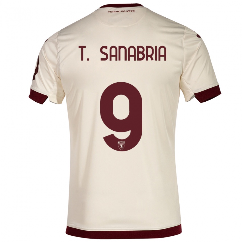 Niño Camiseta Antonio Sanabria #9 Champán 2ª Equipación 2023/24 La Camisa Chile