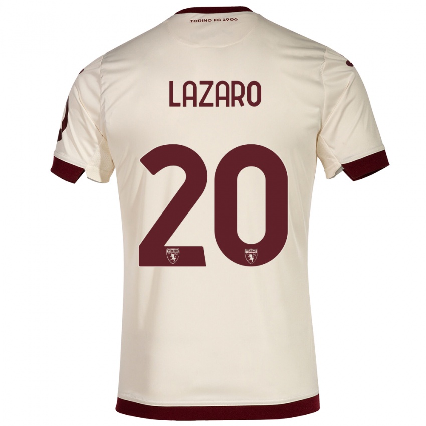 Niño Camiseta Valentino Lazaro #20 Champán 2ª Equipación 2023/24 La Camisa Chile