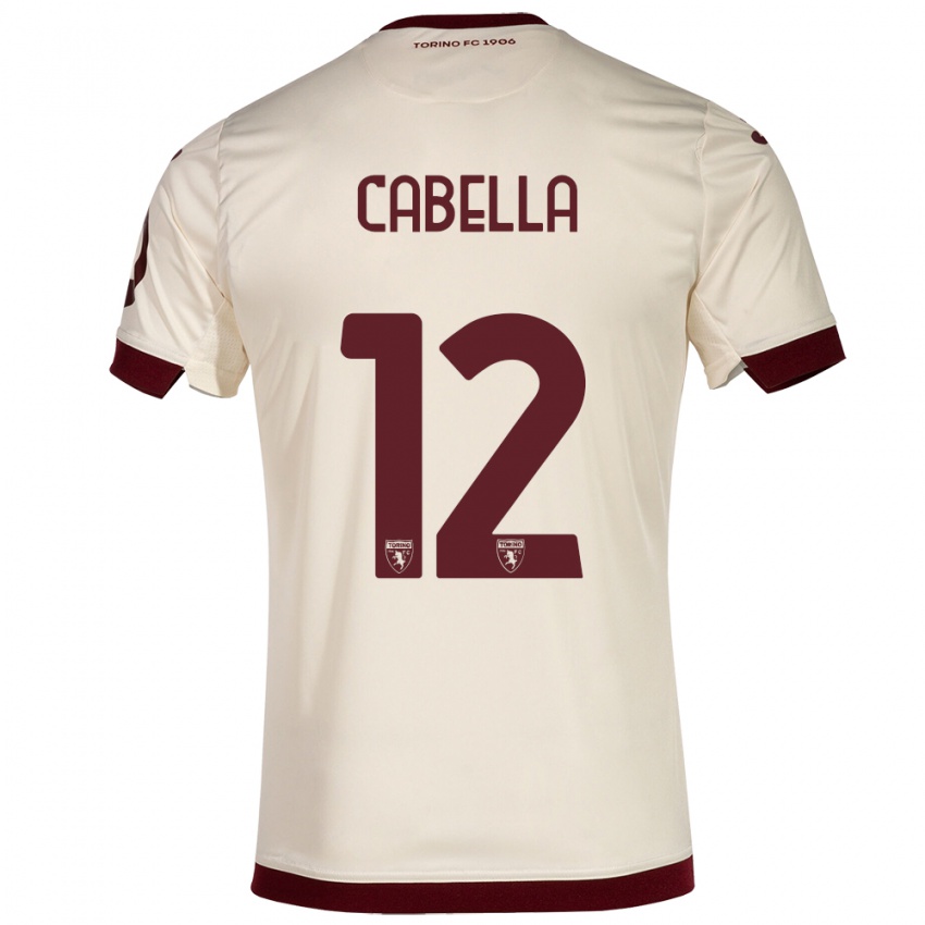 Niño Camiseta Matteo Cabella #12 Champán 2ª Equipación 2023/24 La Camisa Chile
