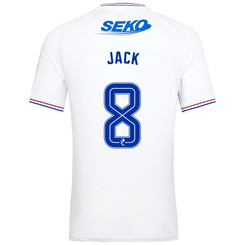 Niño Camiseta Ryan Jack #8 Blanco 2ª Equipación 2023/24 La Camisa Chile