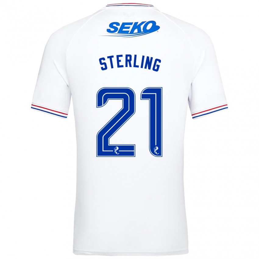 Niño Camiseta Dujon Sterling #21 Blanco 2ª Equipación 2023/24 La Camisa Chile