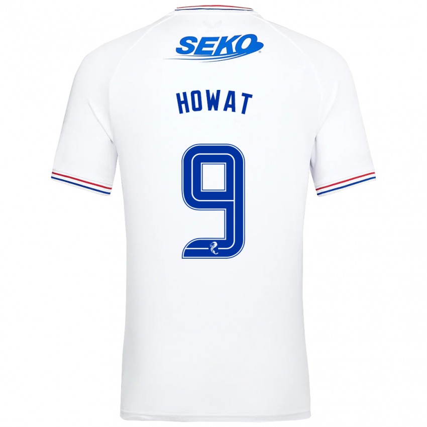 Niño Camiseta Kirsty Howat #9 Blanco 2ª Equipación 2023/24 La Camisa Chile