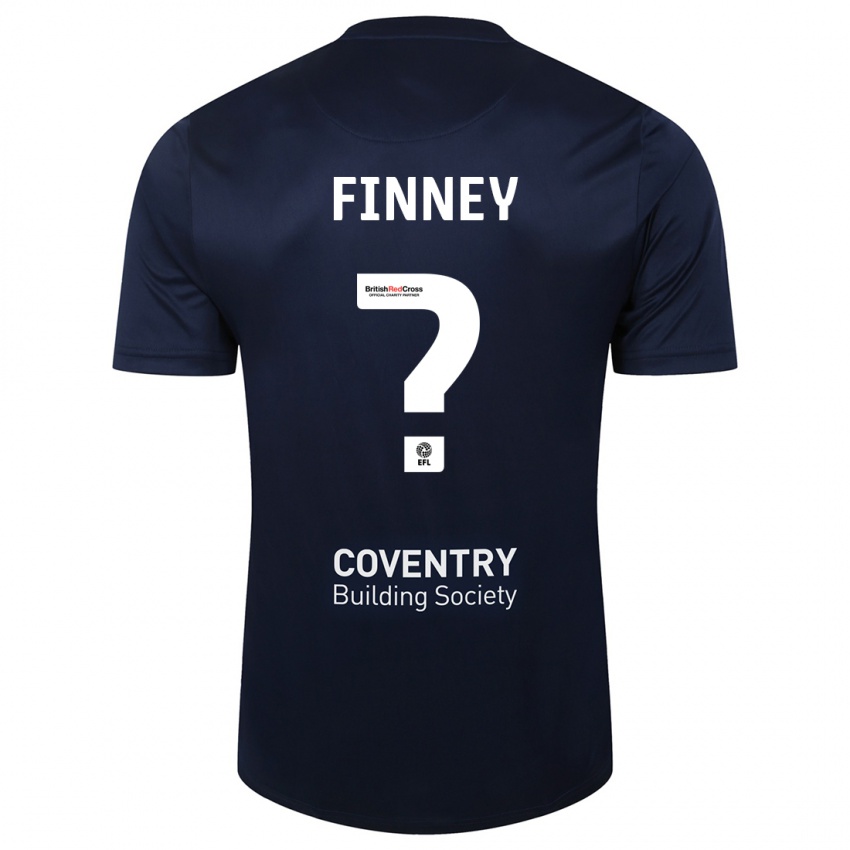 Niño Camiseta Charlie Finney #0 Rojo Azul Marino 2ª Equipación 2023/24 La Camisa Chile