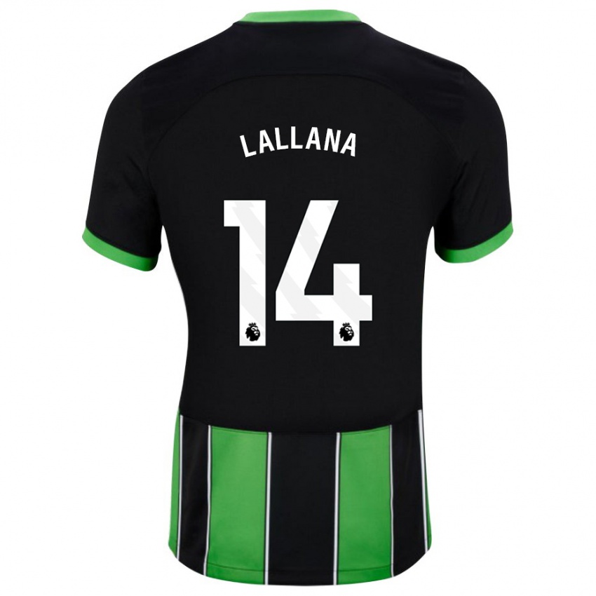 Niño Camiseta Adam Lallana #14 Verde Negro 2ª Equipación 2023/24 La Camisa Chile
