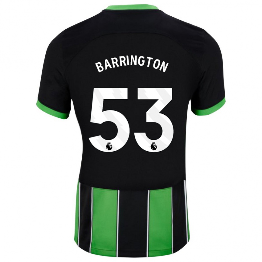 Niño Camiseta Luca Barrington #53 Verde Negro 2ª Equipación 2023/24 La Camisa Chile