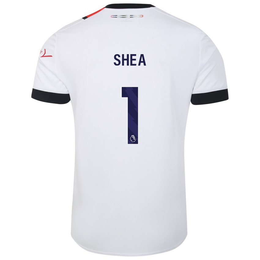 Niño Camiseta James Shea #1 Blanco 2ª Equipación 2023/24 La Camisa Chile