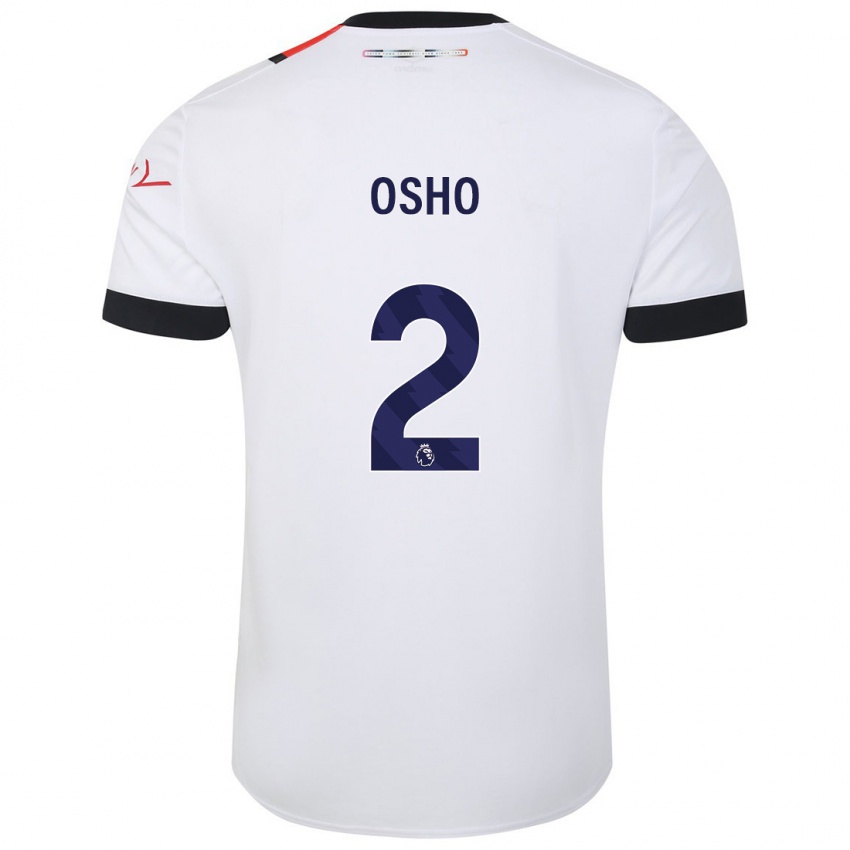 Niño Camiseta Gabriel Osho #2 Blanco 2ª Equipación 2023/24 La Camisa Chile