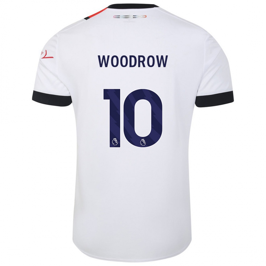 Niño Camiseta Cauley Woodrow #10 Blanco 2ª Equipación 2023/24 La Camisa Chile