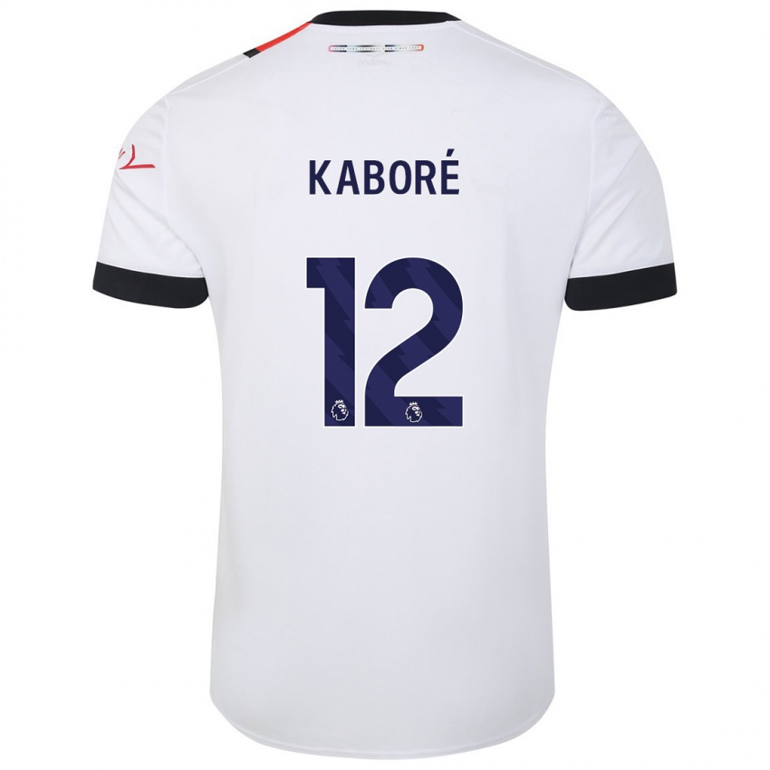 Niño Camiseta Issa Kabore #12 Blanco 2ª Equipación 2023/24 La Camisa Chile