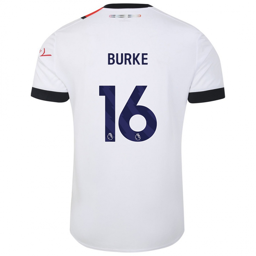 Niño Camiseta Reece Burke #16 Blanco 2ª Equipación 2023/24 La Camisa Chile