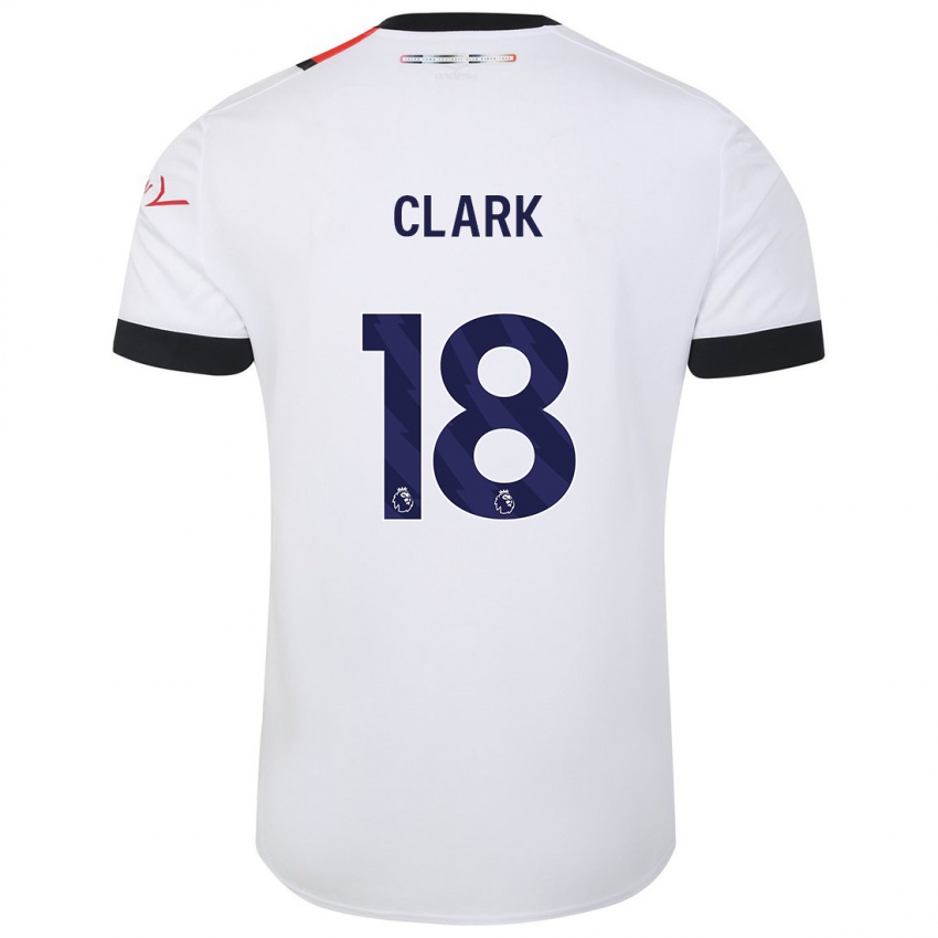 Niño Camiseta Jordan Clark #18 Blanco 2ª Equipación 2023/24 La Camisa Chile