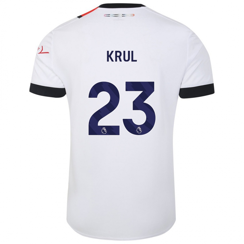 Niño Camiseta Tim Krul #23 Blanco 2ª Equipación 2023/24 La Camisa Chile