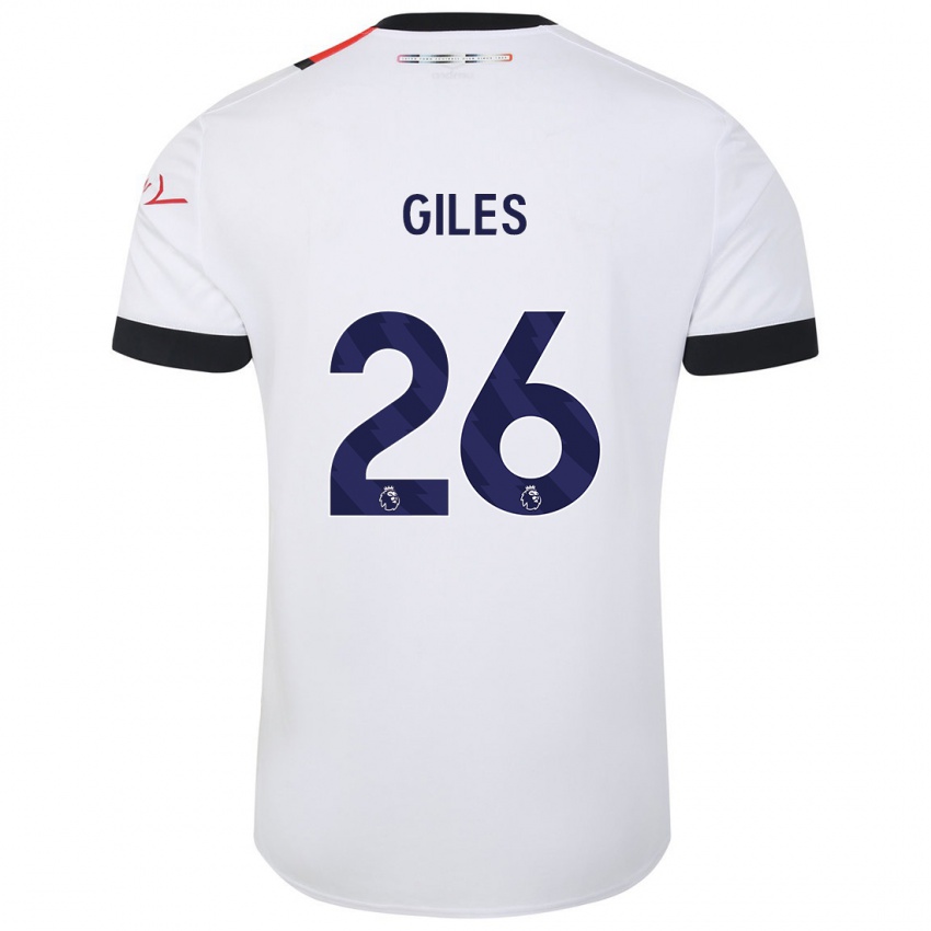 Niño Camiseta Ryan Giles #26 Blanco 2ª Equipación 2023/24 La Camisa Chile