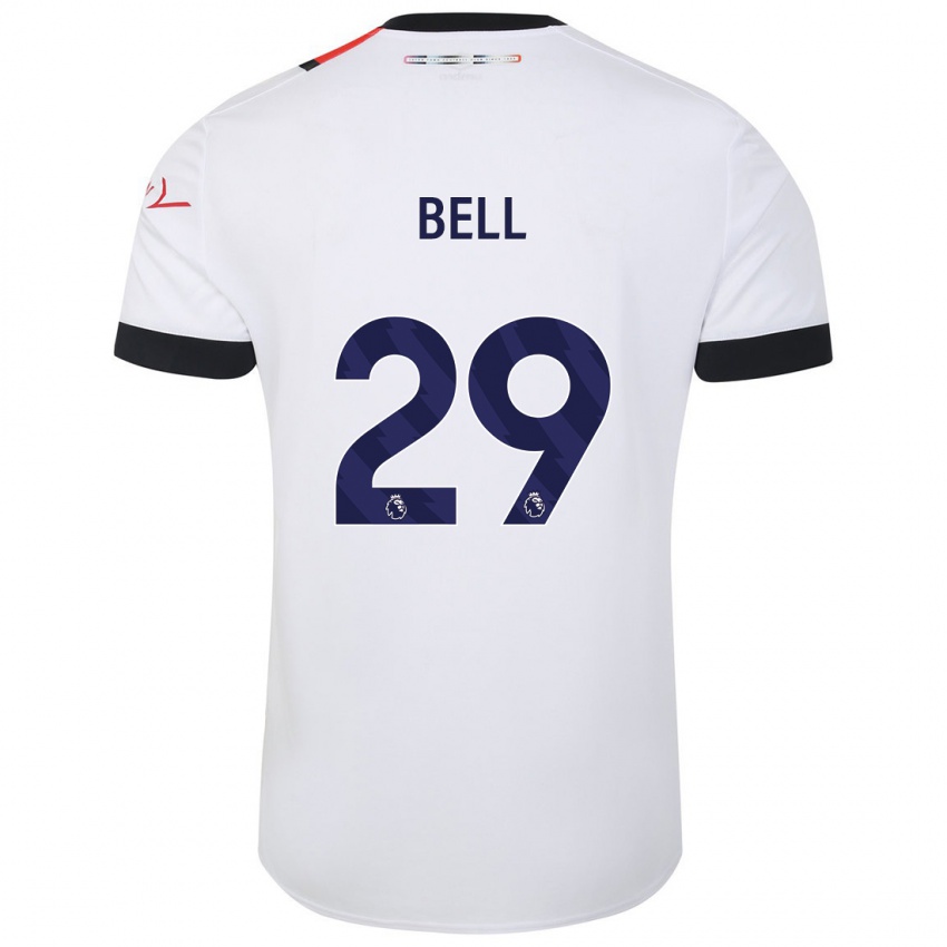 Niño Camiseta Amari'i Bell #29 Blanco 2ª Equipación 2023/24 La Camisa Chile