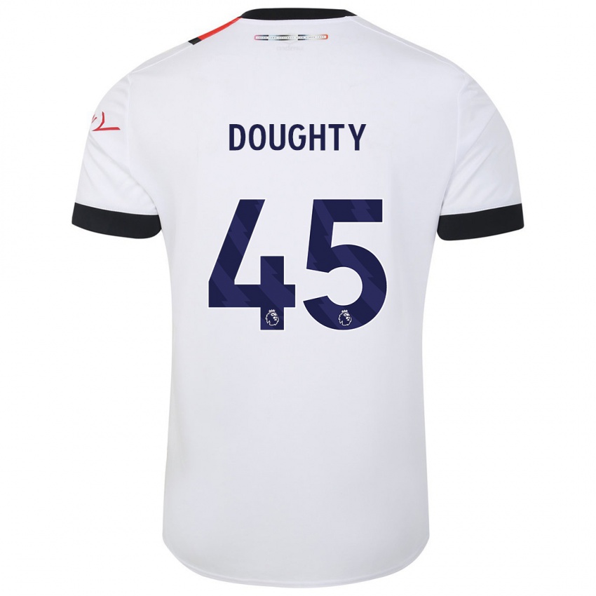 Niño Camiseta Alfie Doughty #45 Blanco 2ª Equipación 2023/24 La Camisa Chile