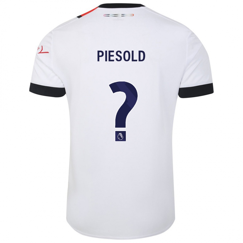 Niño Camiseta Axel Piesold #0 Blanco 2ª Equipación 2023/24 La Camisa Chile
