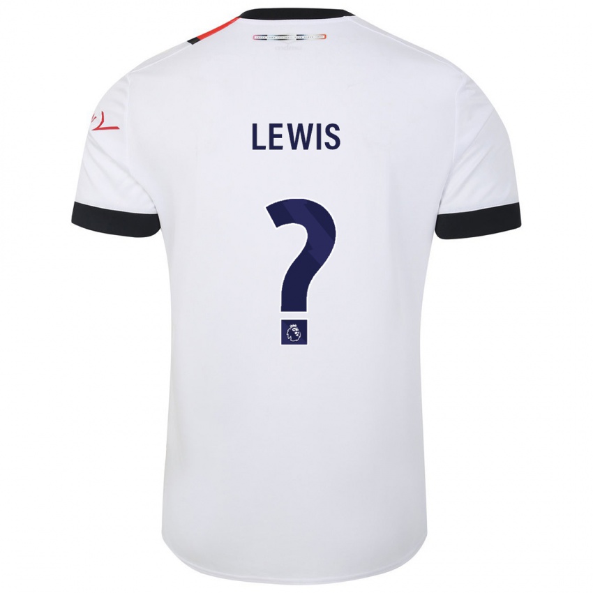 Niño Camiseta Millar Matthews-Lewis #0 Blanco 2ª Equipación 2023/24 La Camisa Chile
