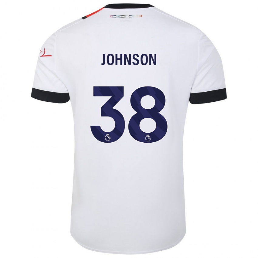 Niño Camiseta Joe Johnson #38 Blanco 2ª Equipación 2023/24 La Camisa Chile
