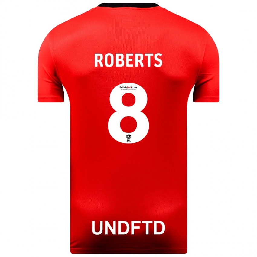 Niño Camiseta Tyler Roberts #8 Rojo 2ª Equipación 2023/24 La Camisa Chile