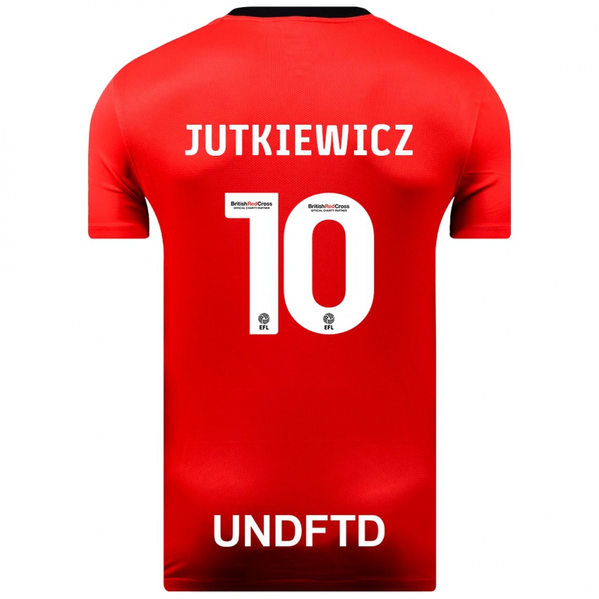 Niño Camiseta Lukas Jutkiewicz #10 Rojo 2ª Equipación 2023/24 La Camisa Chile