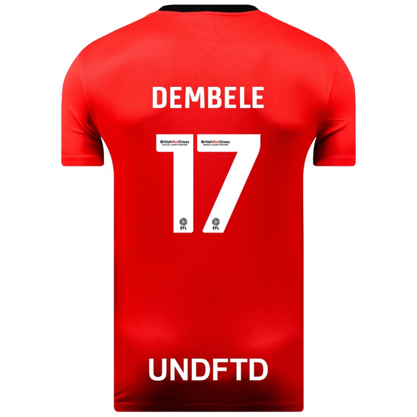 Niño Camiseta Siriki Dembélé #17 Rojo 2ª Equipación 2023/24 La Camisa Chile
