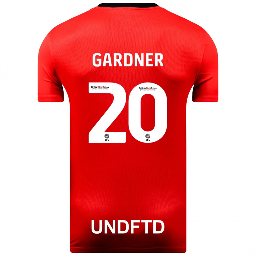 Niño Camiseta Gary Gardner #20 Rojo 2ª Equipación 2023/24 La Camisa Chile