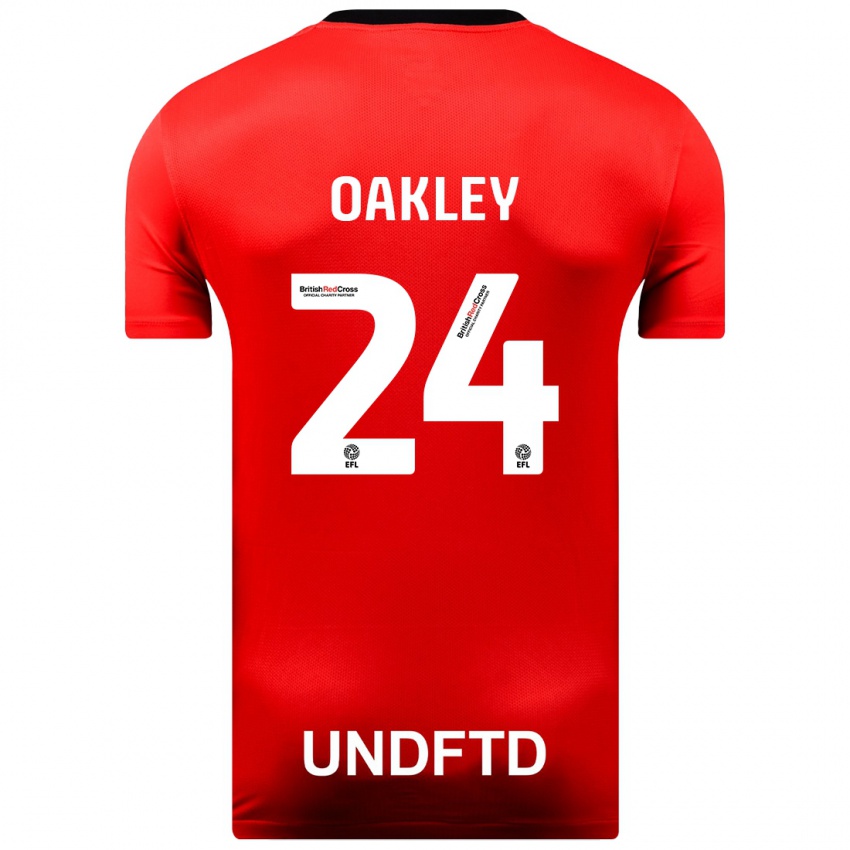 Niño Camiseta Marcel Oakley #24 Rojo 2ª Equipación 2023/24 La Camisa Chile