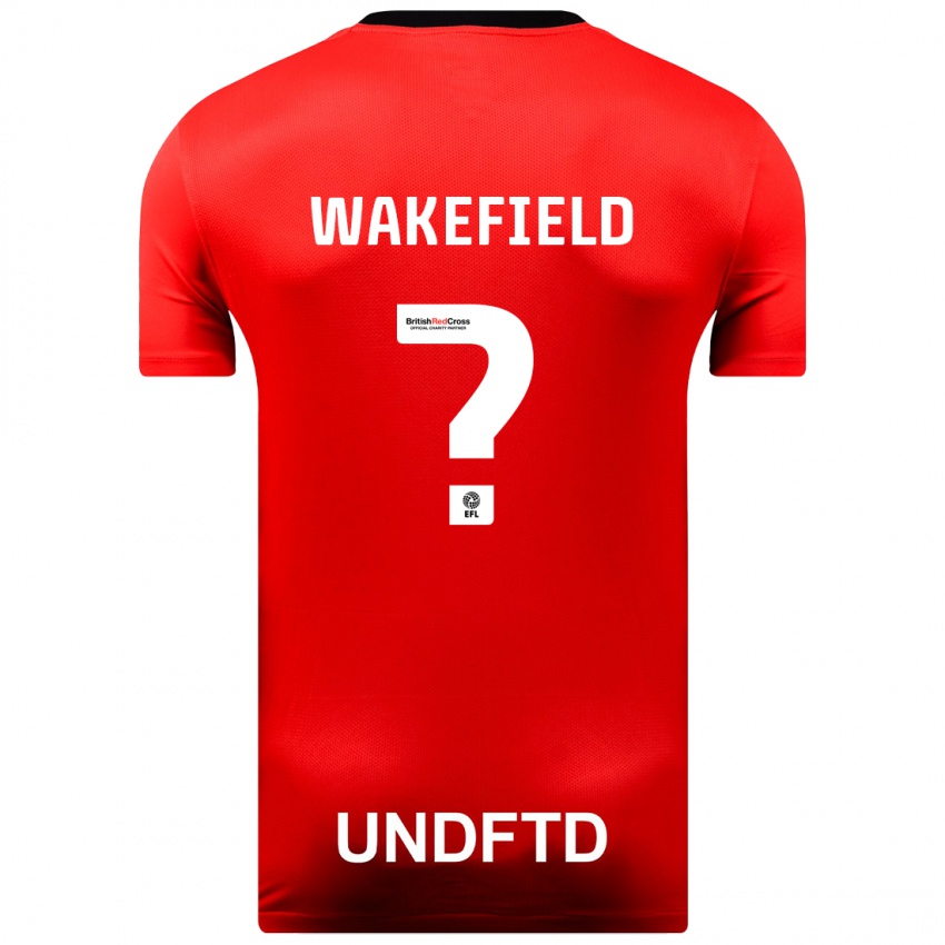 Niño Camiseta Kieran Wakefield #0 Rojo 2ª Equipación 2023/24 La Camisa Chile