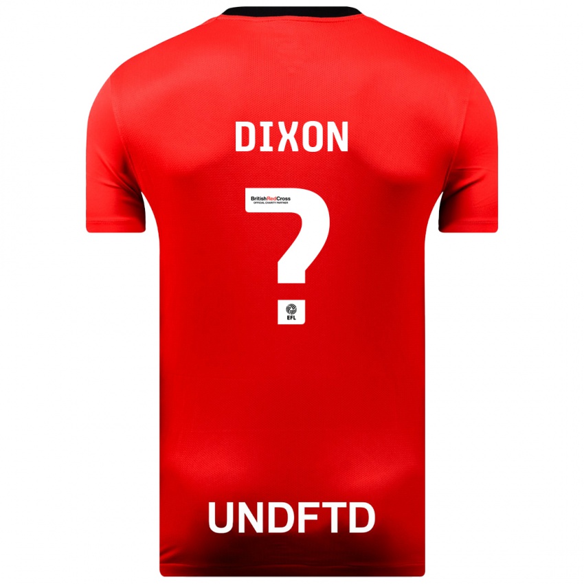 Niño Camiseta Junior Dixon #0 Rojo 2ª Equipación 2023/24 La Camisa Chile