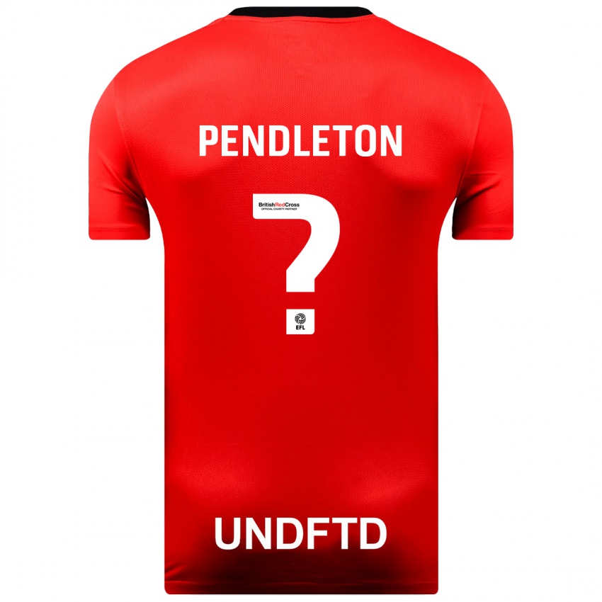 Niño Camiseta Byron Pendleton #0 Rojo 2ª Equipación 2023/24 La Camisa Chile