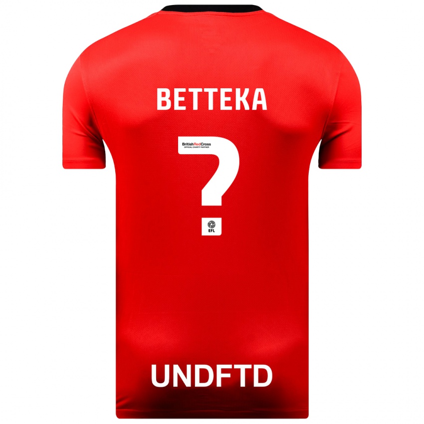 Niño Camiseta Zaid Betteka #0 Rojo 2ª Equipación 2023/24 La Camisa Chile