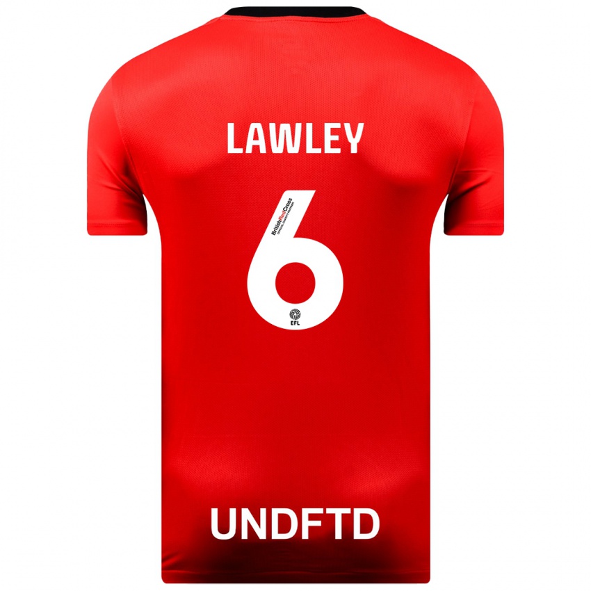 Niño Camiseta Gemma Lawley #6 Rojo 2ª Equipación 2023/24 La Camisa Chile