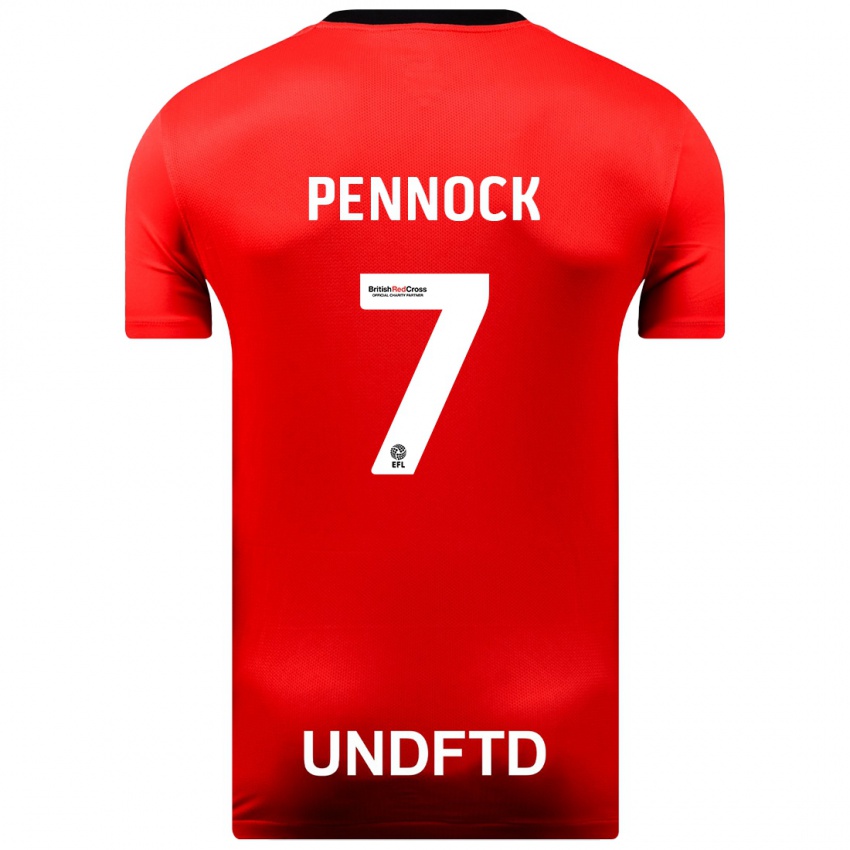 Niño Camiseta Jade Pennock #7 Rojo 2ª Equipación 2023/24 La Camisa Chile