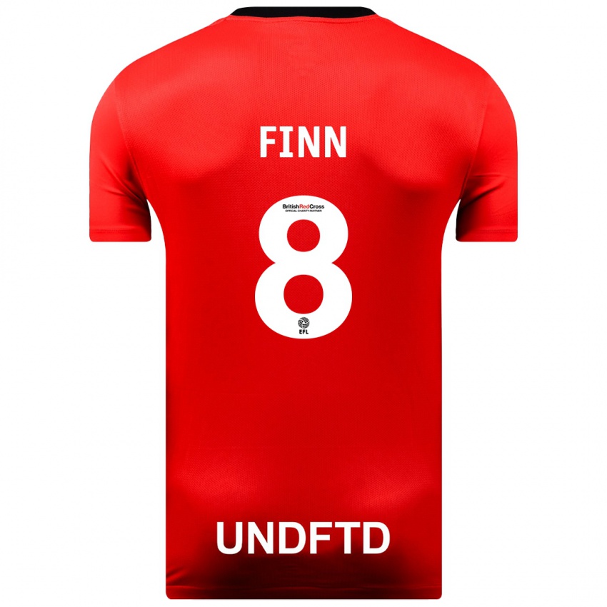 Niño Camiseta Jamie Finn #8 Rojo 2ª Equipación 2023/24 La Camisa Chile