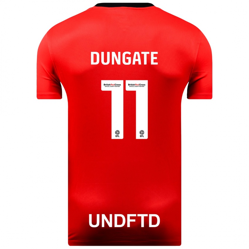 Niño Camiseta Katie Dungate #11 Rojo 2ª Equipación 2023/24 La Camisa Chile