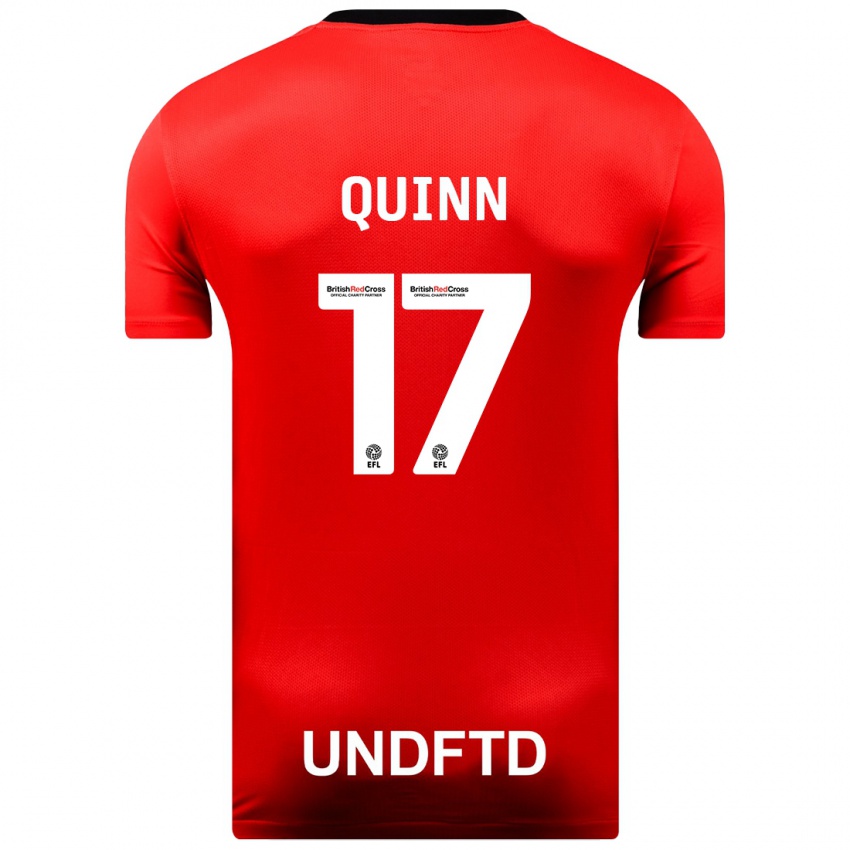 Niño Camiseta Lucy Quinn #17 Rojo 2ª Equipación 2023/24 La Camisa Chile