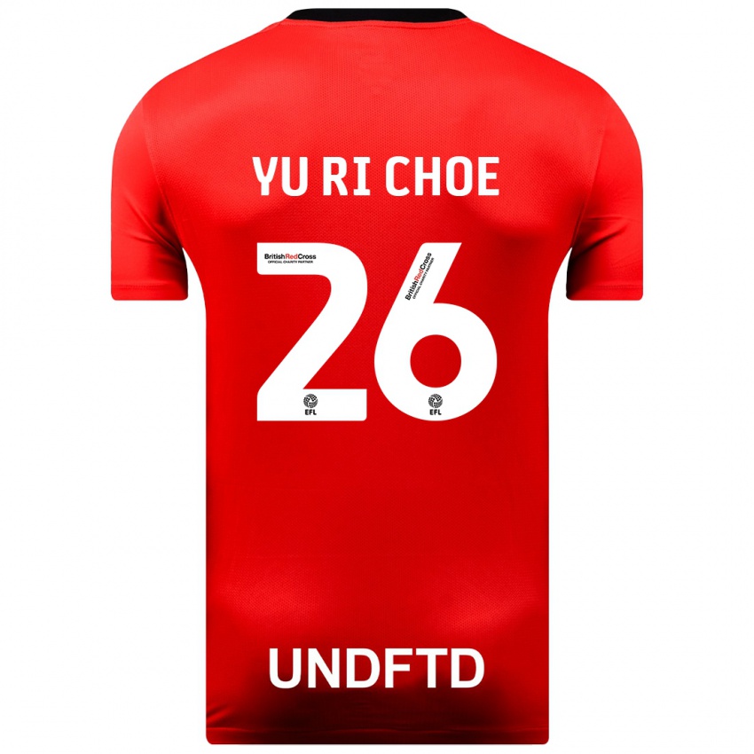 Niño Camiseta Yu-Ri Choe #26 Rojo 2ª Equipación 2023/24 La Camisa Chile