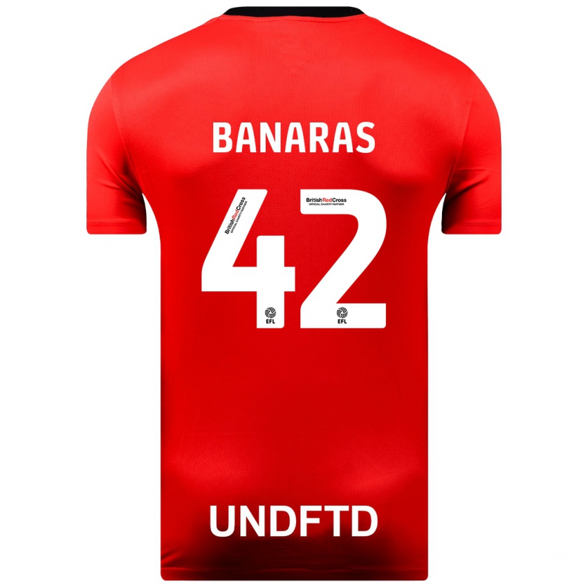 Niño Camiseta Layla Banaras #42 Rojo 2ª Equipación 2023/24 La Camisa Chile