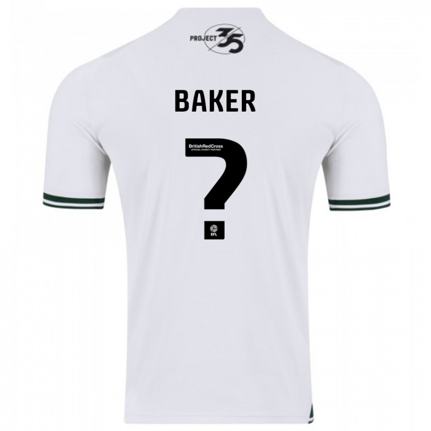 Niño Camiseta Zak Baker #0 Blanco 2ª Equipación 2023/24 La Camisa Chile