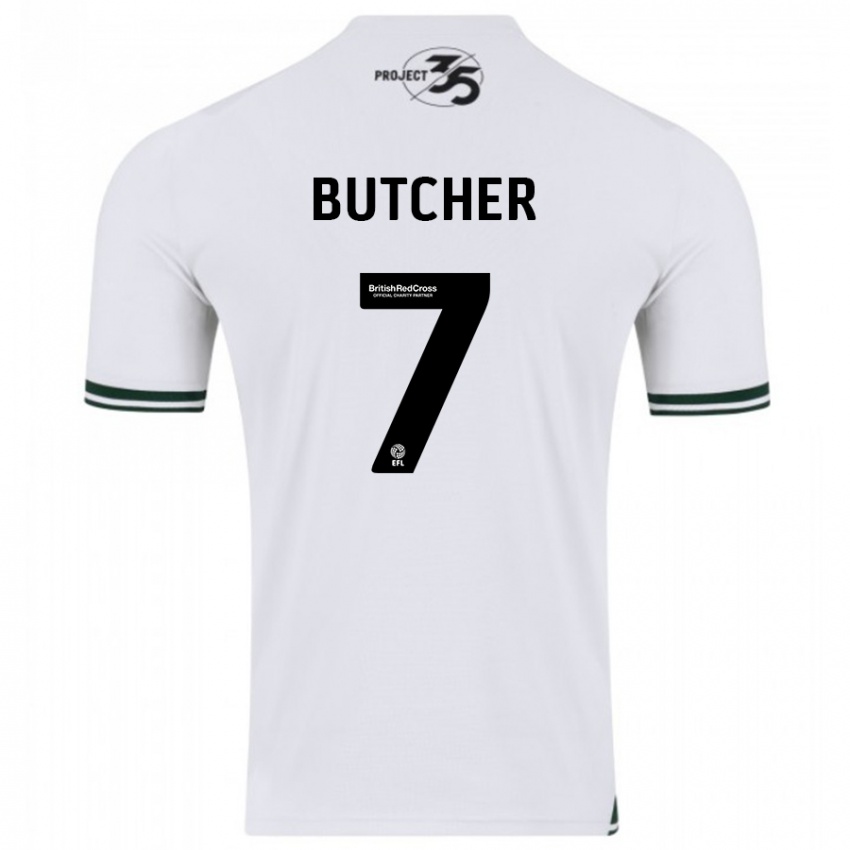 Niño Camiseta Matt Butcher #7 Blanco 2ª Equipación 2023/24 La Camisa Chile