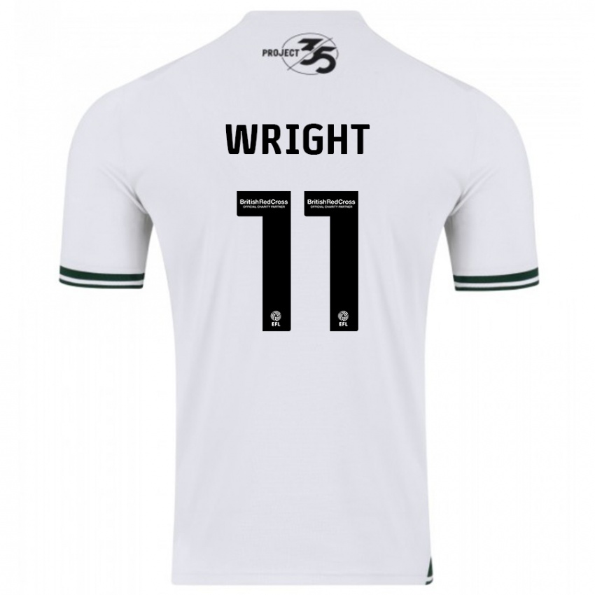 Niño Camiseta Callum Wright #11 Blanco 2ª Equipación 2023/24 La Camisa Chile